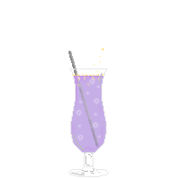 image of a sparkling lavender colored drink